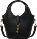 Women Bucket Bag PU Leather Hobo Bag Fashion Shoulder Crossbody Bag Vintage Tote Bag Small Handabg Purse
