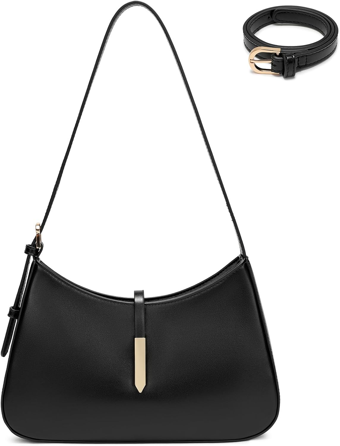 Stylish Women's Shoulder Bag — Adjustable Vegan Leather Handbag | Includes Long Shoulder Strap