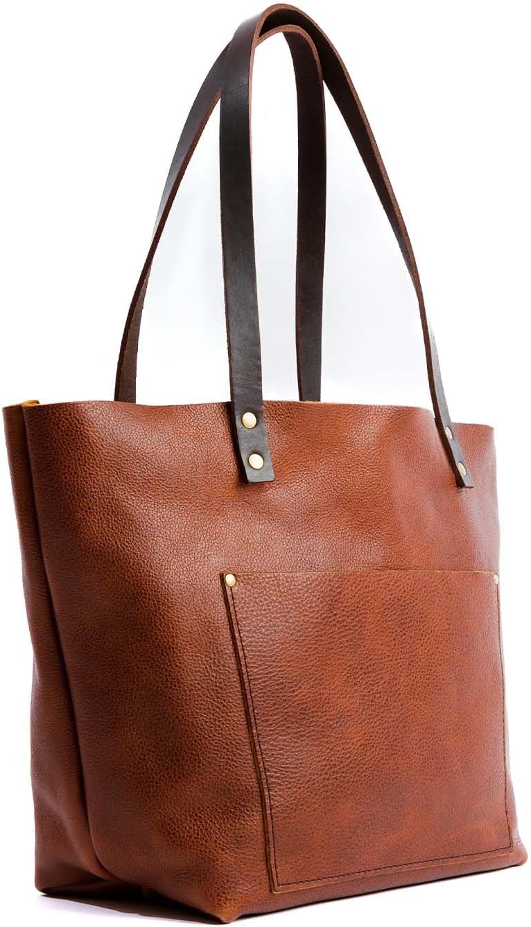 Classic Tote Bag – Handmade, Durable & Unlined – Interior & Exterior Pockets
