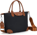 NylonBag for Women Small Work Tote Bag Lightweight Waterproof Ladies Handbag with Guitar Strap