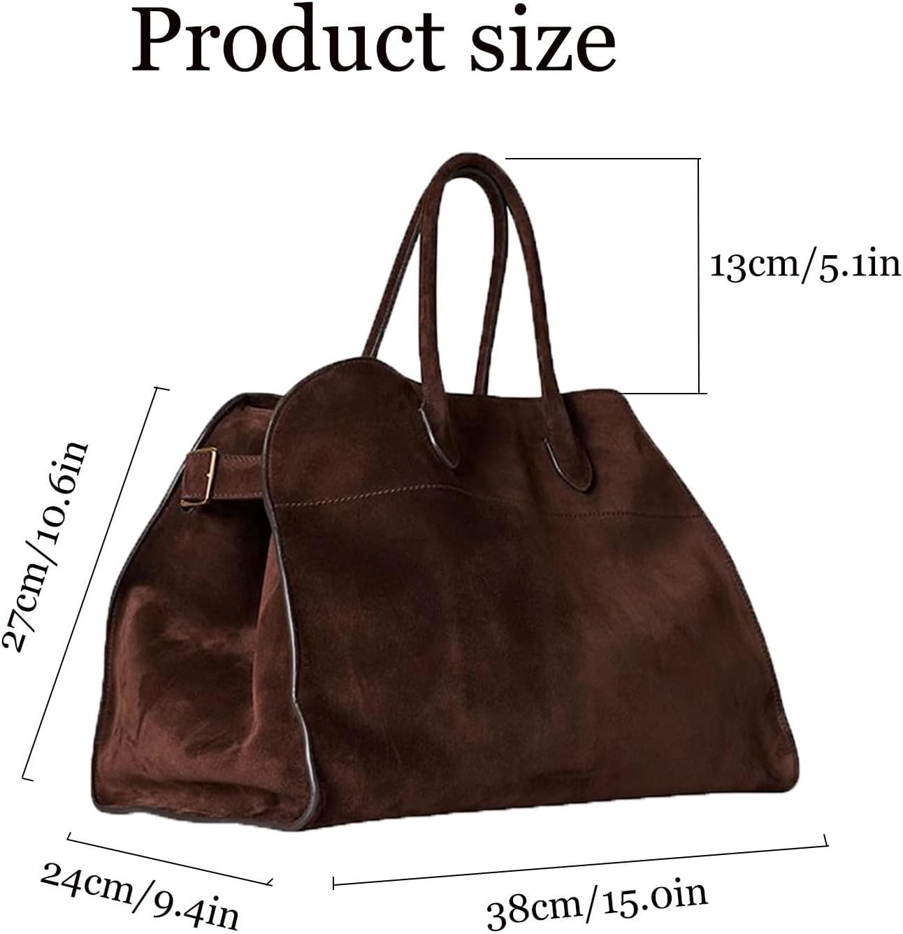 Soft Suede Satchels Bags for Women, Fashion Vintage Top-Handle Tote Bags,Large Capacity Casual Hobo Bag