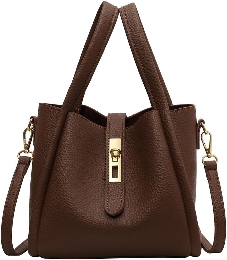 Bucket Bag for Women,Trendy Bucket Crossbody Bag Small Vintage Elegant Tote Bag Women's Shoulder Handbags Cluth Purse
