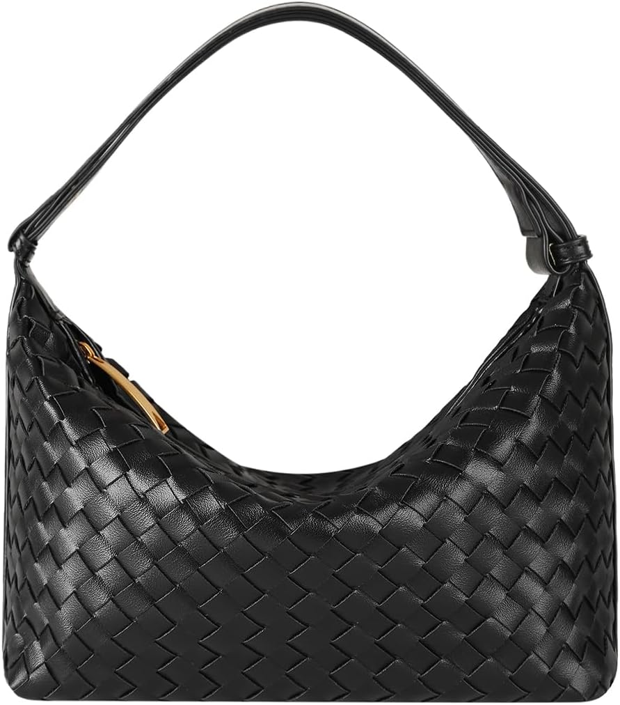 Vegan Leather Woven Tote Handbag, Top-handle Shoulder Bag, Woven Leather Pure Underarm Purse, Clutch Bag Braided Bag