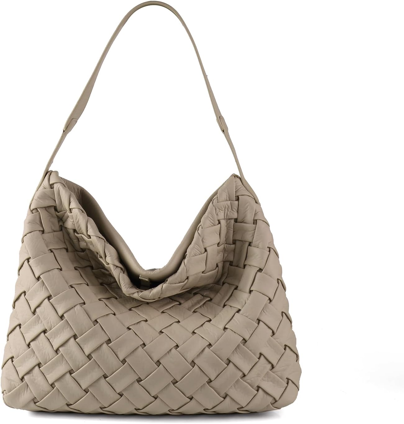 Woven Bag for Women, Vegan Leather Tote Bag, Retro Handbag Purse, Handmade Large Summer Beach Shoulder Bags