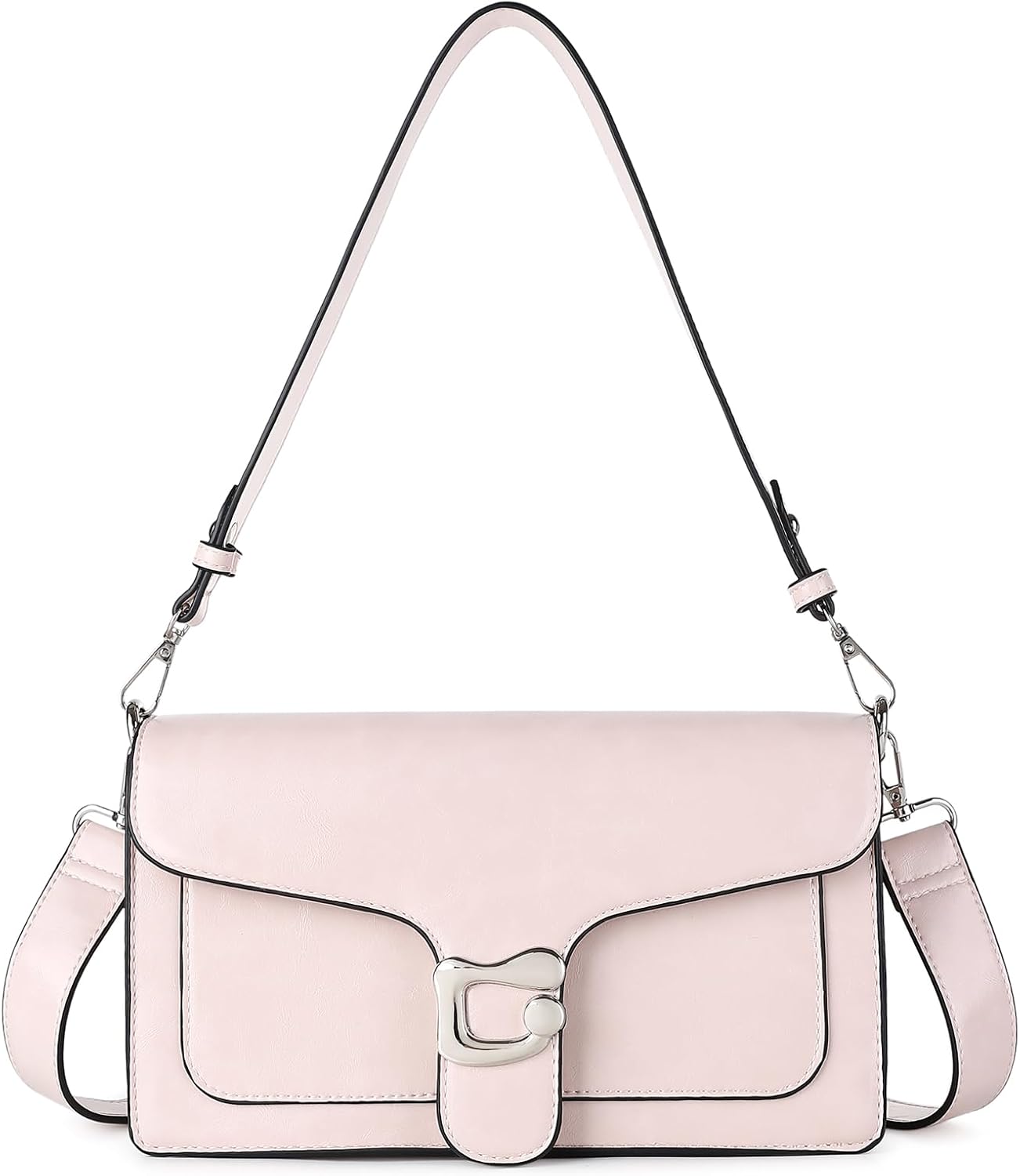 Women's Fashion Crossbody Bags — Compact Shoulder Bags, Leather Handbags, & Evening Clutches (Includes Two Straps)