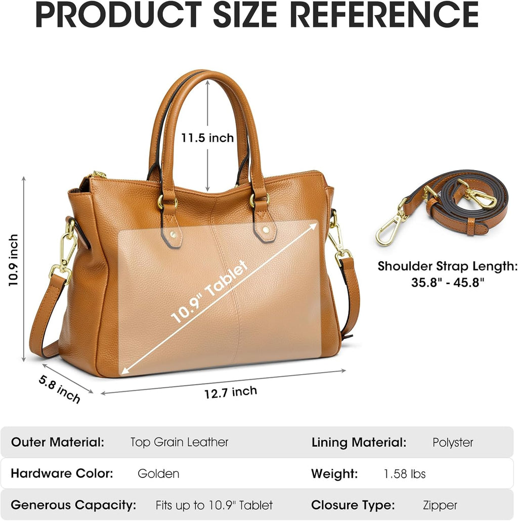 Soft Leather Tote Bags for Women, Shoulder Satchel Purses and Handbags