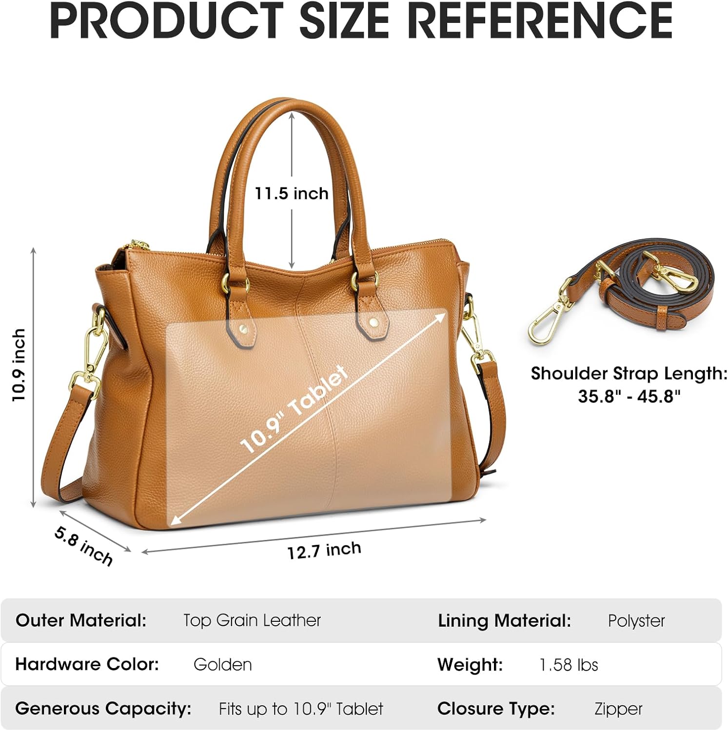 Soft Leather Tote Bags for Women, Shoulder Satchel Purses and Handbags