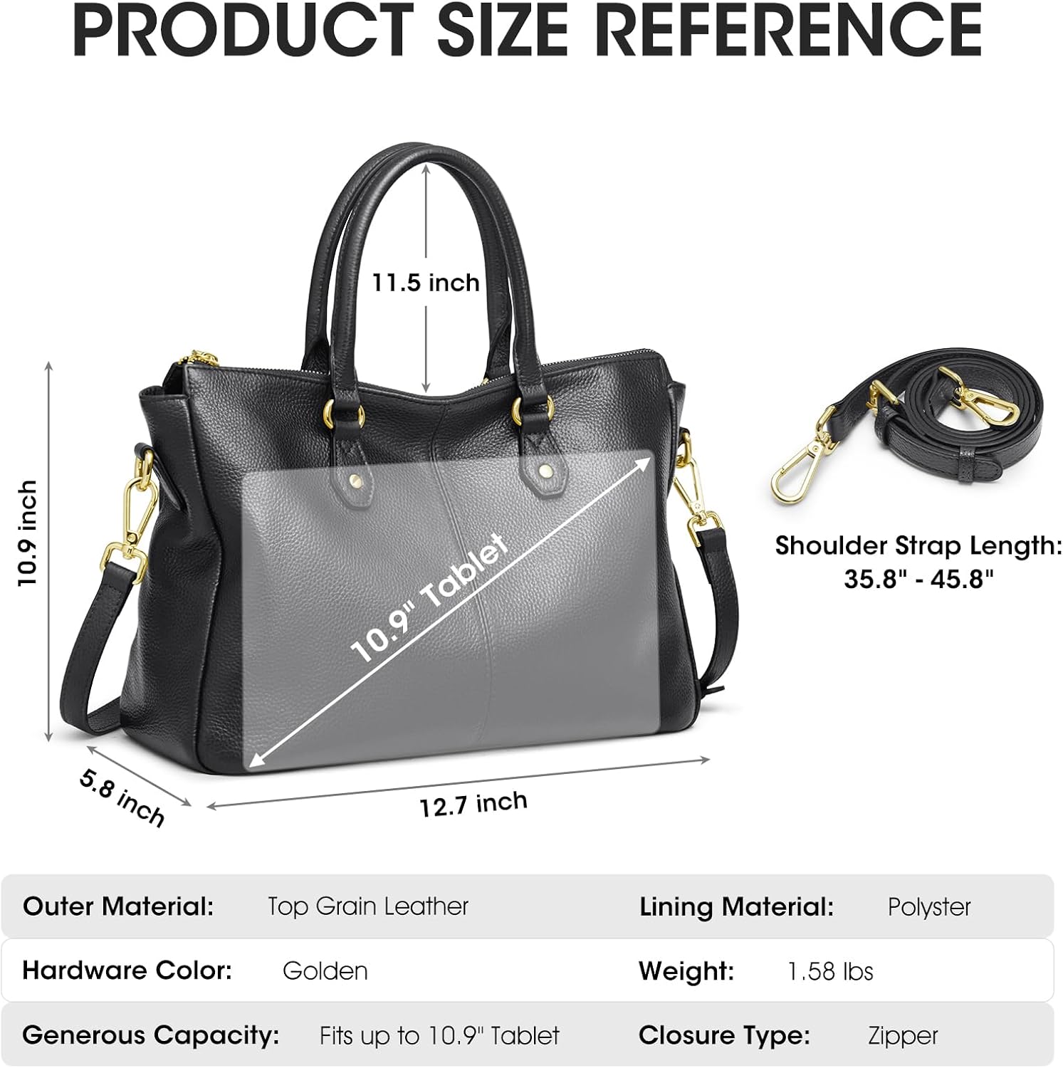 Soft Leather Tote Bags for Women, Shoulder Satchel Purses and Handbags