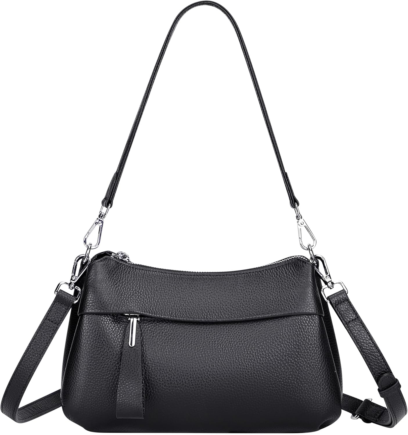 Women's Genuine Leather Crossbody | Small Crossbody Handbag | Includes 2 Detachable Shoulder Straps