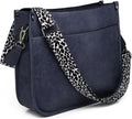 Vegan LeatherBags for Women,Purse with Guitar Strap Zipped Pockets Handbag Shoulder Bag