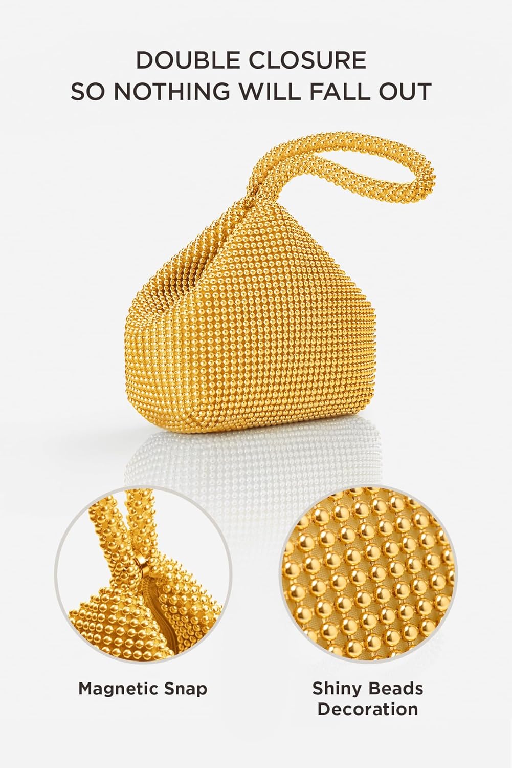 Women's Beaded Clutch Evening Bags Vintage Elegant Triangle Purse for s Party Prom Wedding
