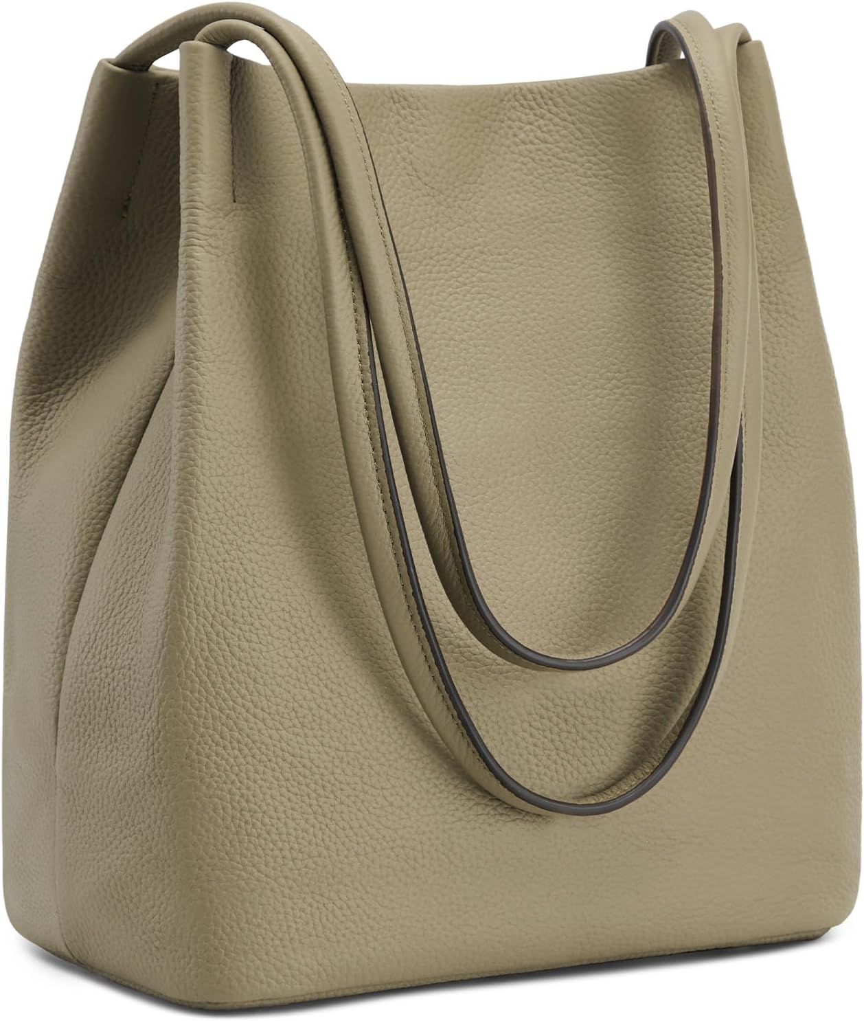 Women Soft Genuine Leather Totes Shoulder Bag Purses and Handbags with Top Magnetic Snap Closure