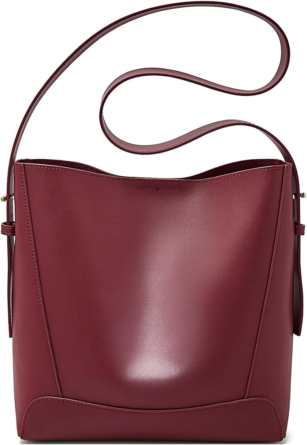 Leather Bucket Tote Purse for Women Designer Tote Bag and Handbags Shoulder Bag with Pockets and Magnetic Snap