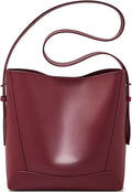 Leather Bucket Tote Purse for Women Designer Tote Bag and Handbags Shoulder Bag with Pockets and Magnetic Snap
