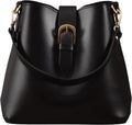 Bucket Vegan Leather Bag For Women Hobo Retro Faux Casual Purse Classic Vintage Simple Shoulder Handbag