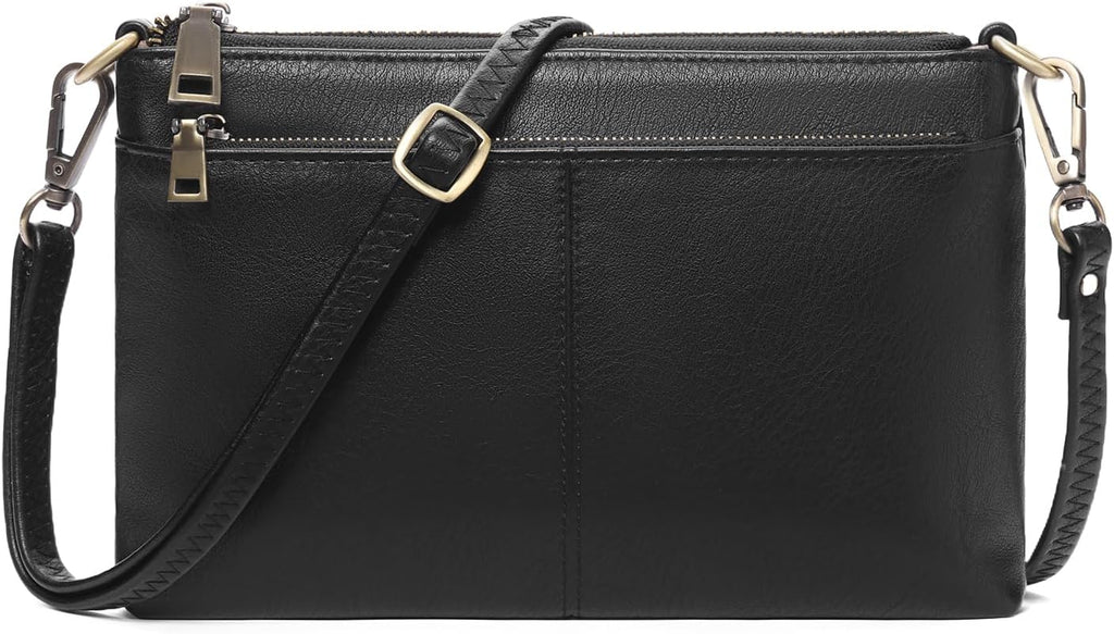 LeatherBag for Women Small Clutch PursesShoulder Handbag Wallet PursesCard Slots
