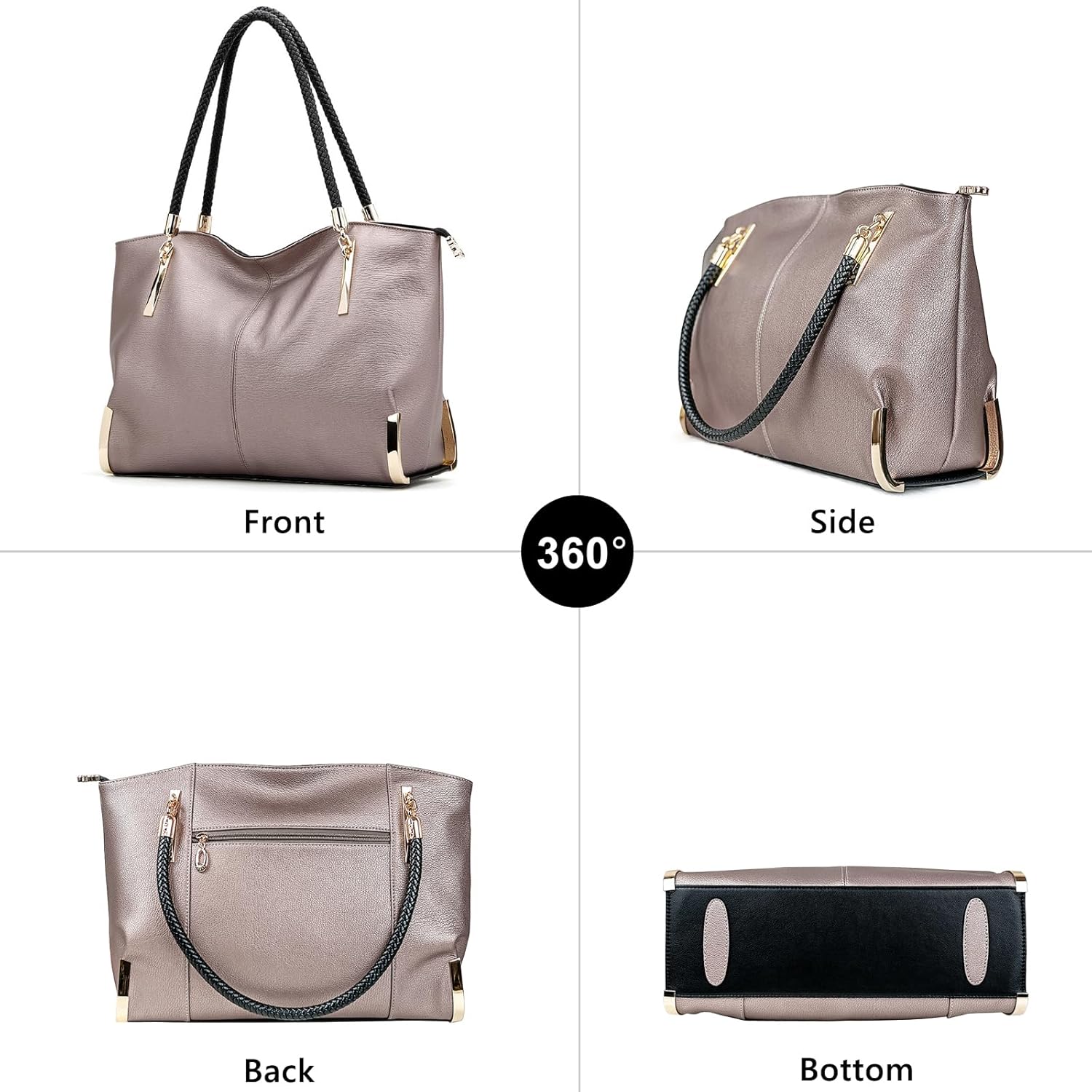 Large Capacity Tote Handbags for Women, Women's Top-handle Bags Fashion Shoulder Bags Purses Minimalist design