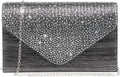 Ladies Frosted Satin Evening Clutch Purse BagHandbags Party Prom Wedding Envelope