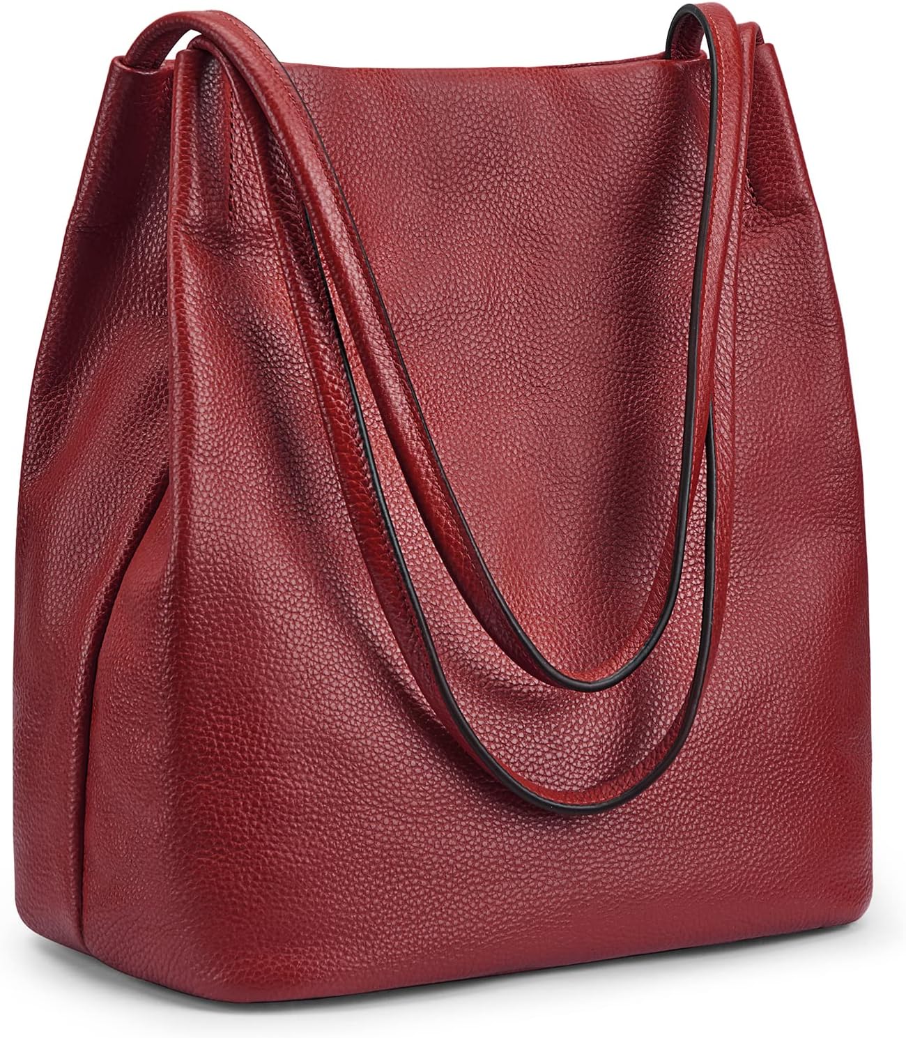 Women Soft Genuine Leather Totes Shoulder Bag Purses and Handbags with Top Magnetic Snap Closure