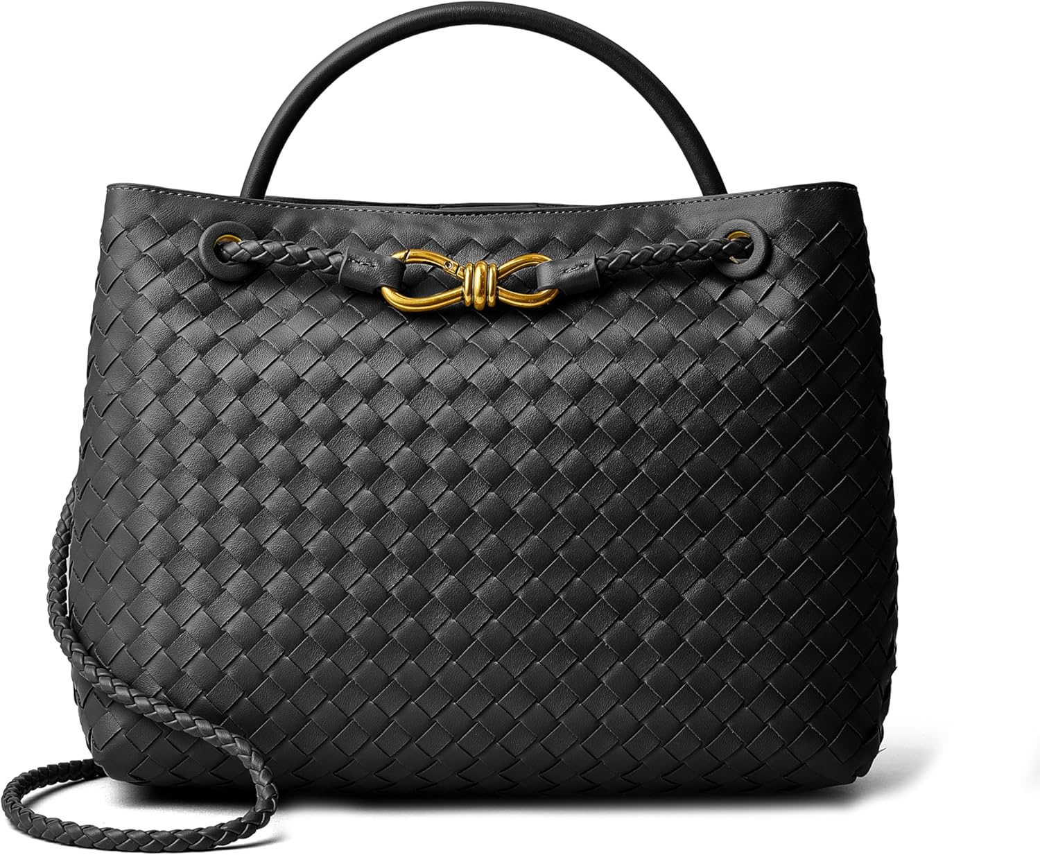 Woven Tote Bag For Women Designer Braided Top Handle Shoulder Satchel Purse And Handbags