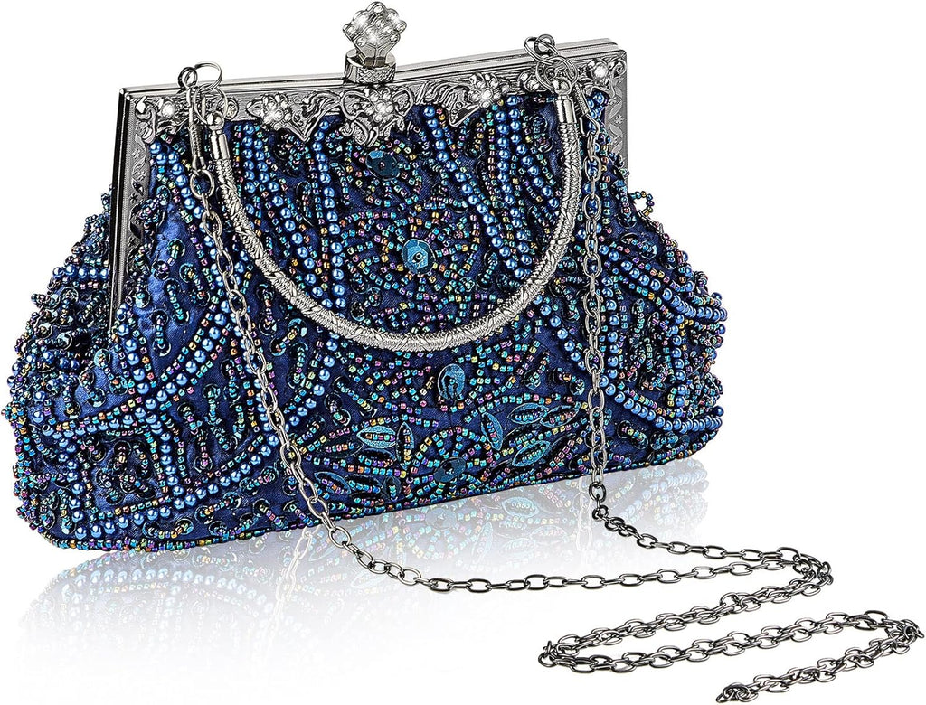 s Vintage Beaded Clutch Evening Bag for Women Formal s Womens Accessories Flapper Clutch for Wedding Party