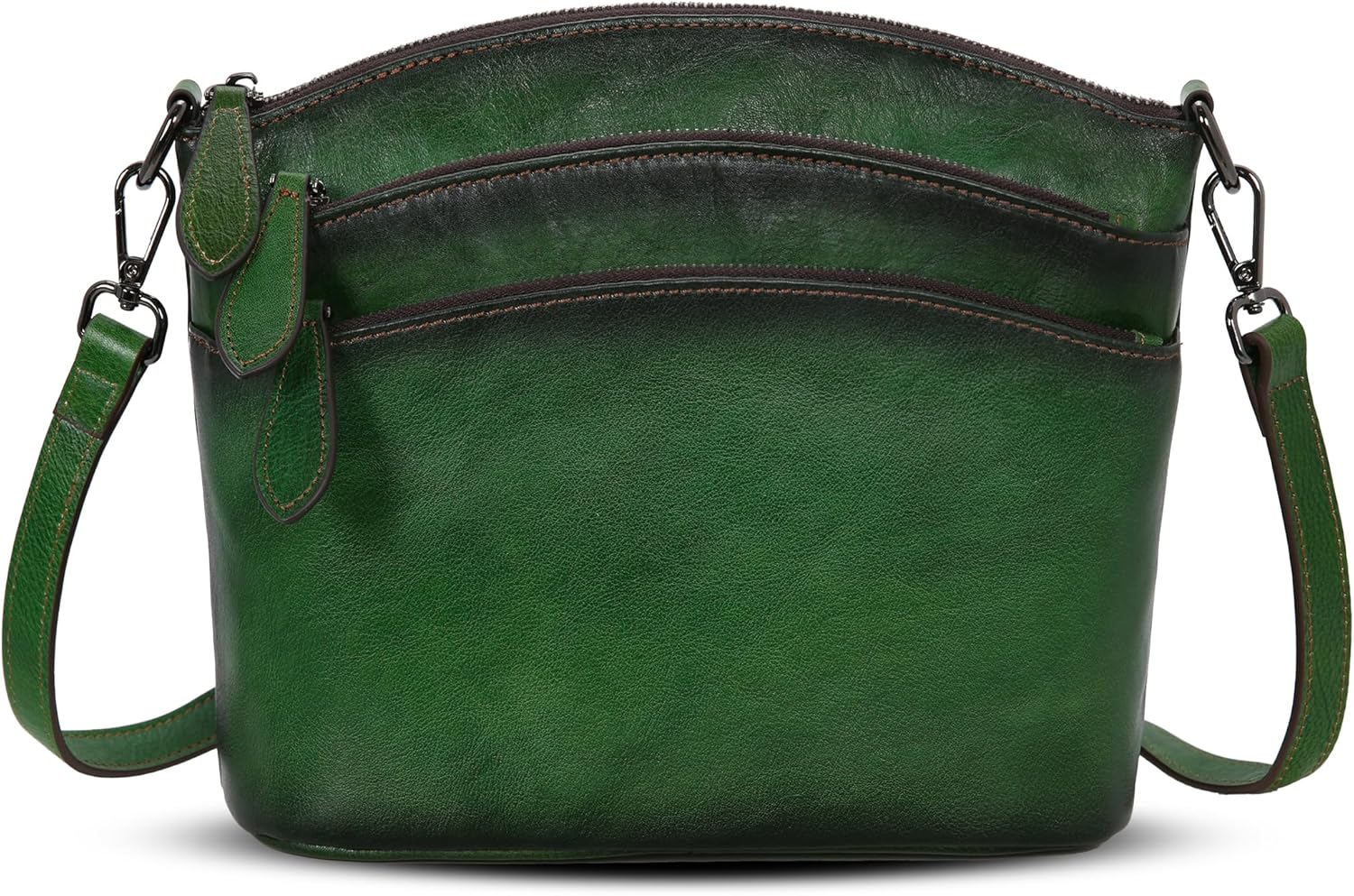 Bags for Women Genuine Leather Purses with Multi-Pockets Vintage Ladies Small Shoulder Satchel Bag